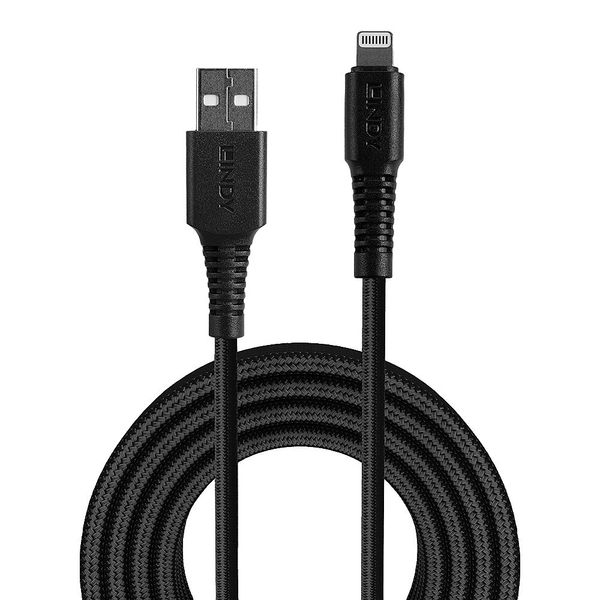 2m Reinforced USB Type A to Lightning Cable USB Type A Male to Lightning Male image 2