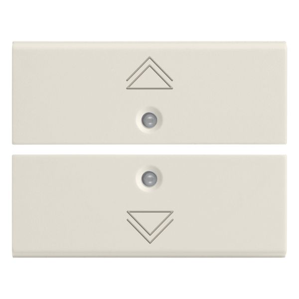 Two half-buttons 2M regul.symbol white image 1