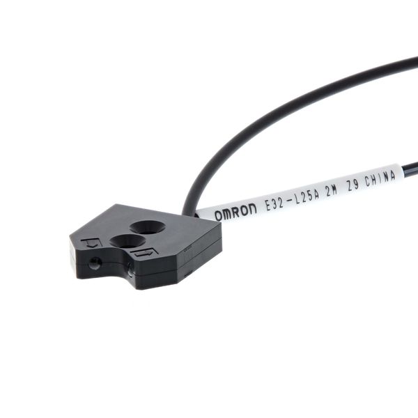 Fiber optic sensor head, limited reflective, top-view, 2 m cable E32 1563D image 2