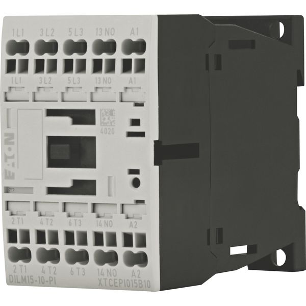 Contactor, 3 pole, 380 V 400 V 7.5 kW, 1 N/O, 230 V 50 Hz, 240 V 60 Hz, AC operation, Push in terminals image 8