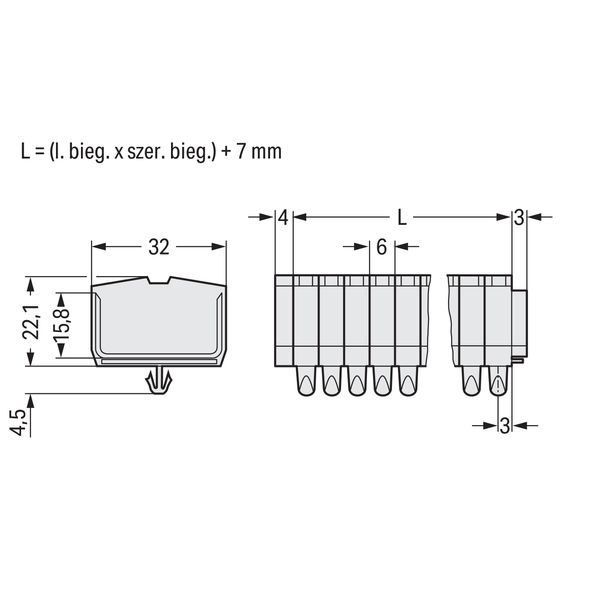 2-conductor terminal strip without push-buttons suitable for Ex e II a image 5