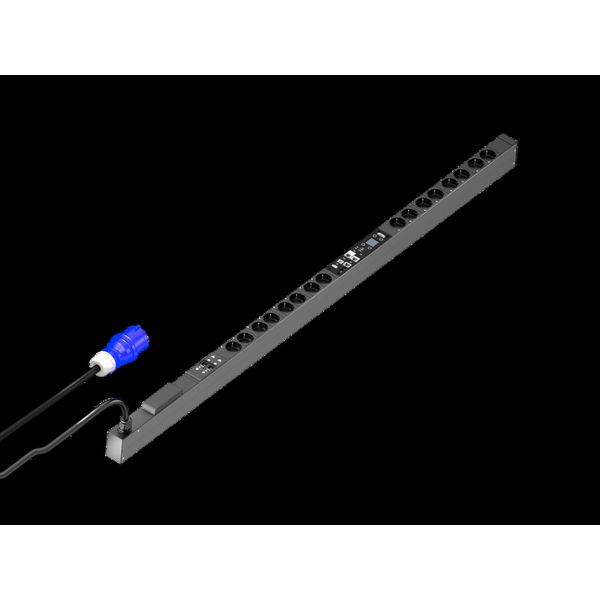 PDU switched, 32A/230V, 1~, CEE7/3: 16 x earthing-pin image 2