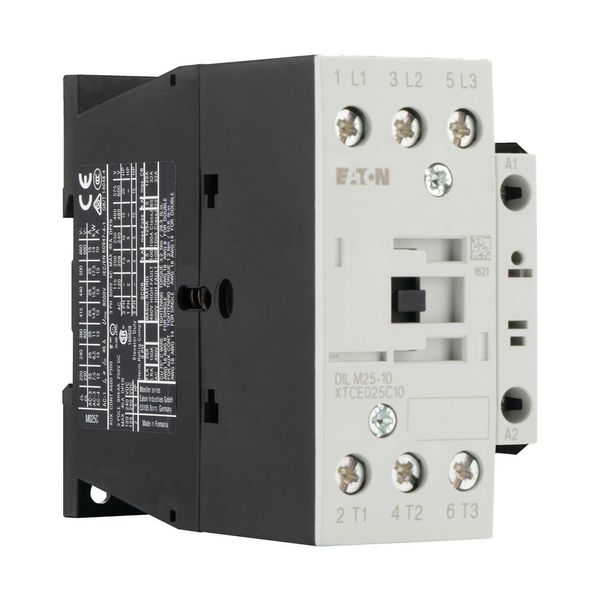 Contactor, 3 pole, 380 V 400 V 11 kW, 1 N/O, 230 V 50/60 Hz, AC operation, Screw terminals image 10