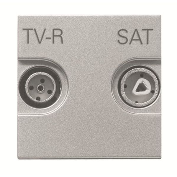 N2251.8 PL TV-R/SAT loop-through outlet - 2M - Silver image 1