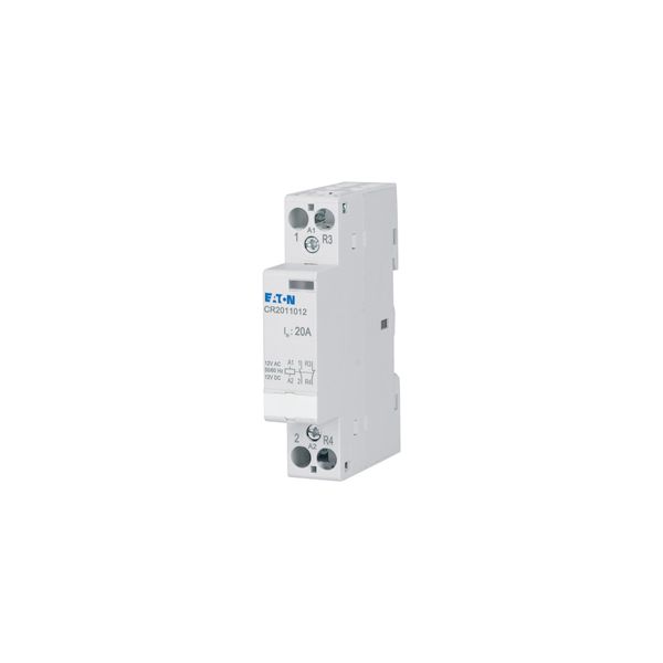 Installation contactor, 20A, 12V AC/DC, 1NO+1NC image 7