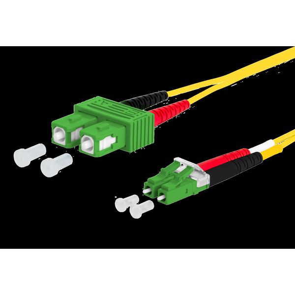 OpDAT patch cord SC-D APC/LC-D APC OS2, 10.0 m image 2