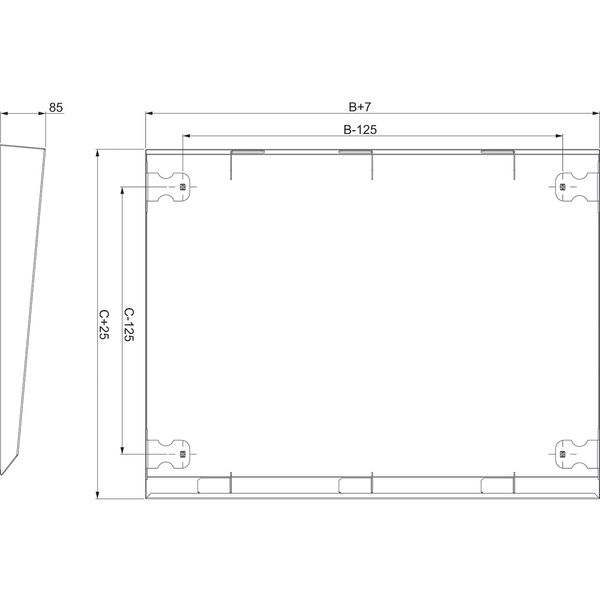 Spacial SF/SM canopy - 1200x400 mm image 1