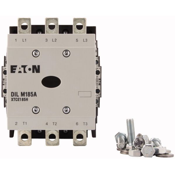 Contactor, 380 V 400 V 90 kW, 2 N/O, 2 NC, RDC 240: 200 - 240 V DC, DC operation, Screw connection image 2