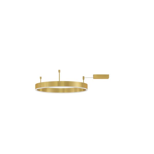 Triac Dimmable Brass Gold Aluminium  & Acrylic  LED 46 Watt 230 Volt  3700Lm 3000K IP20  D: 60 W: 1.2 H: 18 cm image 1