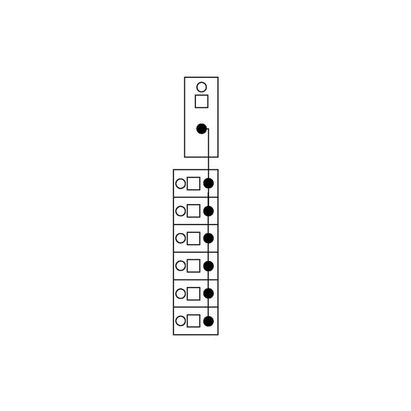 830-800/000-302 Potential distribution module; 1 potential; with 1 input clamping point image 5