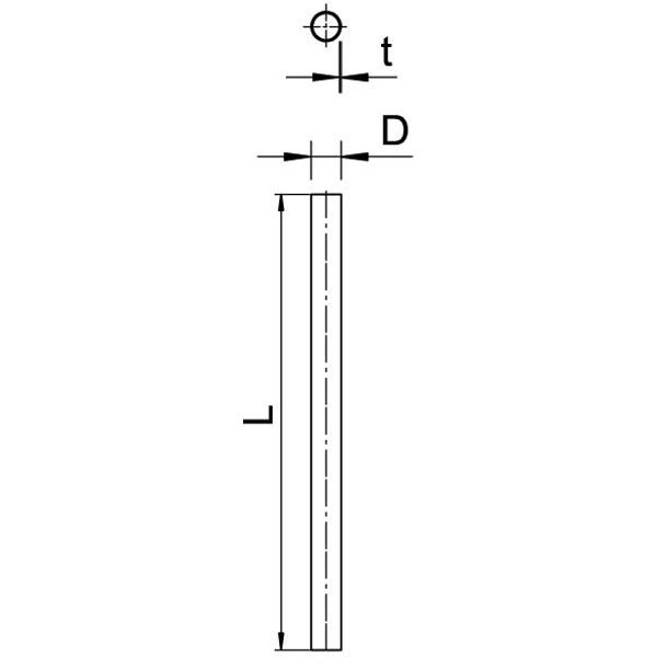 S63W SW Plug-in conduit without thread ¨63, 3000mm image 2