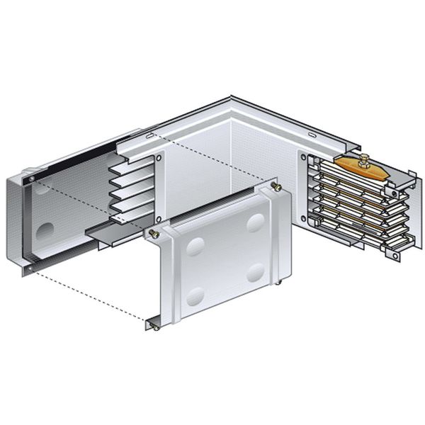 Horizontal elbow for prefabricated electrical conduit MR 630A type B image 1