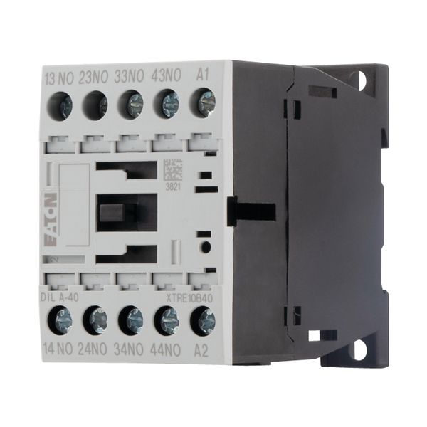 Contactor relay, 24 V DC, 4 N/O, Screw terminals, DC operation image 12