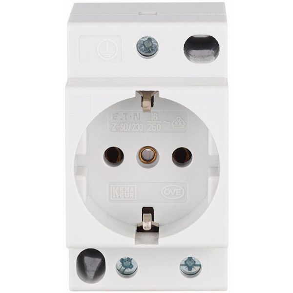 Schuko socket, 10/16A, 250V AC image 2