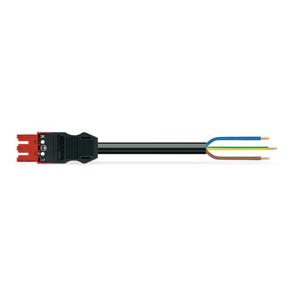 pre-assembled connecting cable Eca Socket/open-ended red image 2