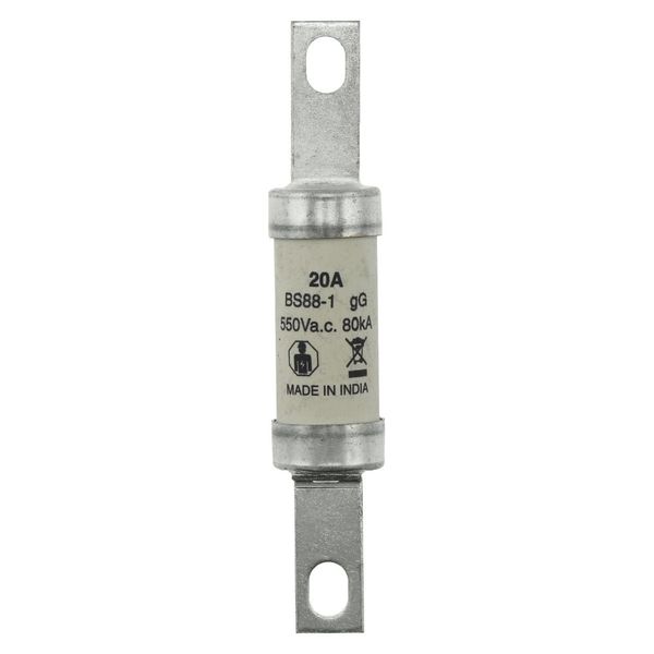 Fuse-link, low voltage, 20 A, AC 550 V, BS88, 21 x 114  mm, gL/gG, BS image 20