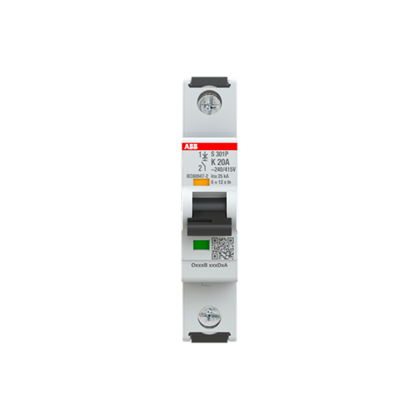 S301P-K20 Miniature Circuit Breaker - 1P - K - 20 A image 10