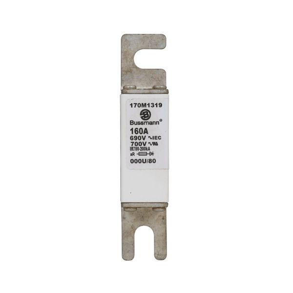 Fuse-link, high speed, 160 A, AC 690 V, DIN 000, 21 x 40 x 100 mm, aR, DIN, IEC image 6