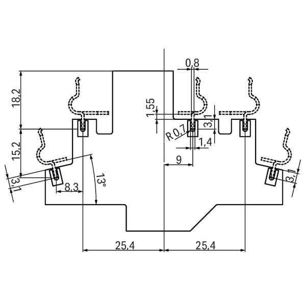 Universal modular component plug housing as rail-mounted terminal bloc image 7