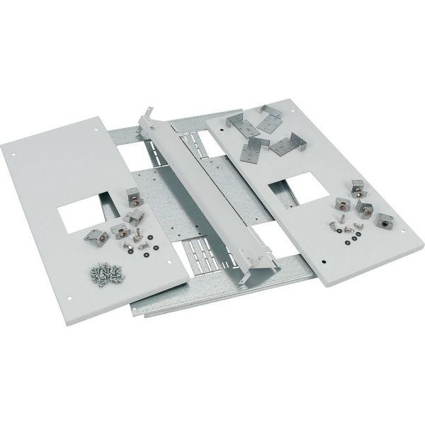 Mounting kit, 2xNZM4, 1600A, 3p, fixed version, W=600mm, grey image 6