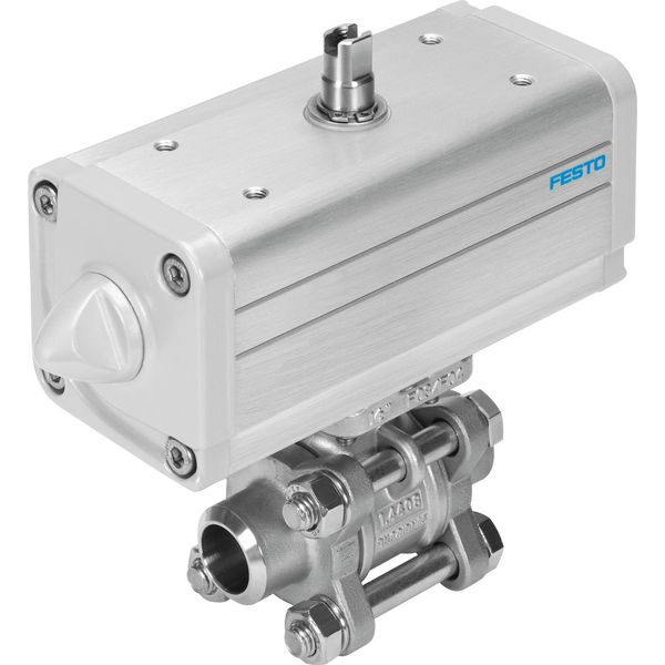 VZBA-21/2"-WW-63-T-22-F0710-V4V4T-PP106-R-90-C Ball valve actuator unit image 1