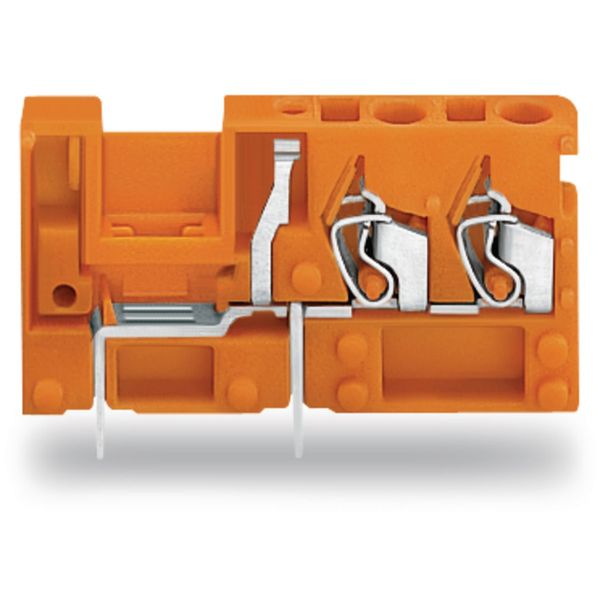 Stackable 2-conductor PCB terminal block with commoning option 2.5 mm² image 1