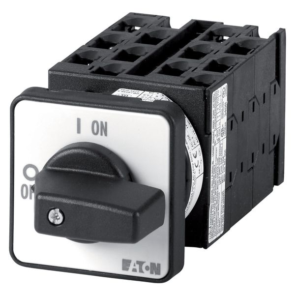 Reversing multi-speed switches, T0, 20 A, flush mounting, 6 contact unit(s), Contacts: 12, 45 °, maintained, With 0 (Off) position, 2-0-1-0-1-0-2, Des image 6