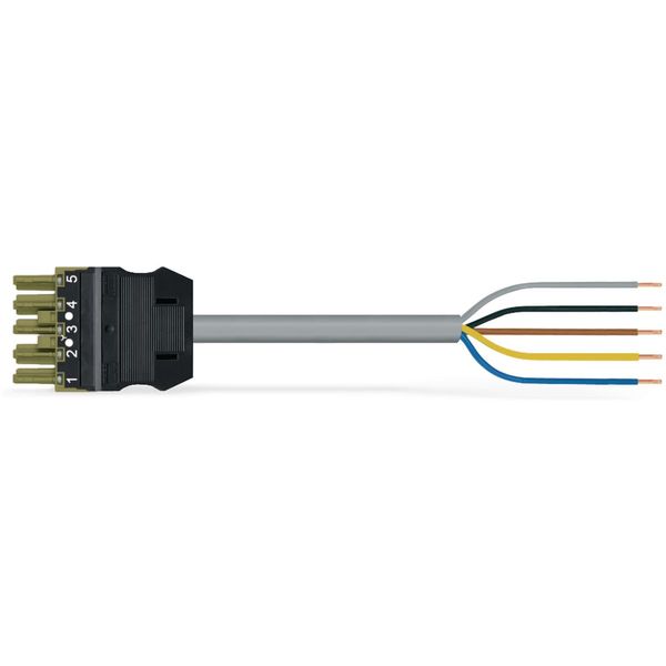 pre-assembled connecting cable Cca Socket/open-ended light green image 1