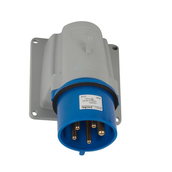 Appliance inlet P17 - IP 44 - 200/250 V~ - 32 A - 3P+N+E image 2