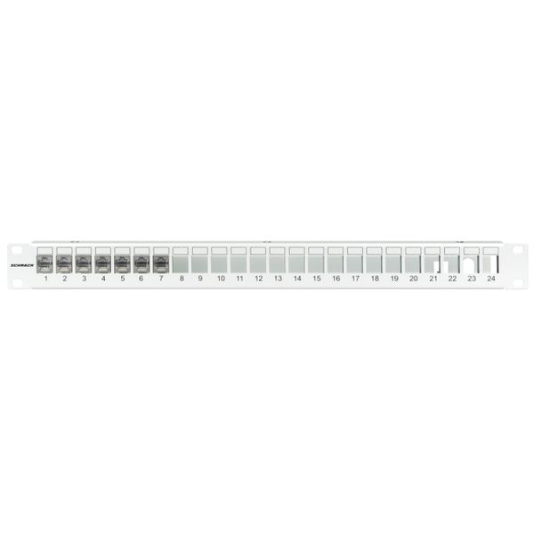 Patchpanel 19" empty for 24 modules (SFA)(SFB), 1U, RAL7035 image 3