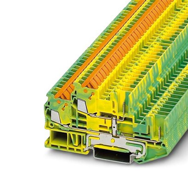 Protective conductor double-level terminal block image 3