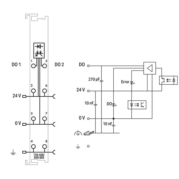 2-channel digital output 24 VDC 0.5 A light gray image 5