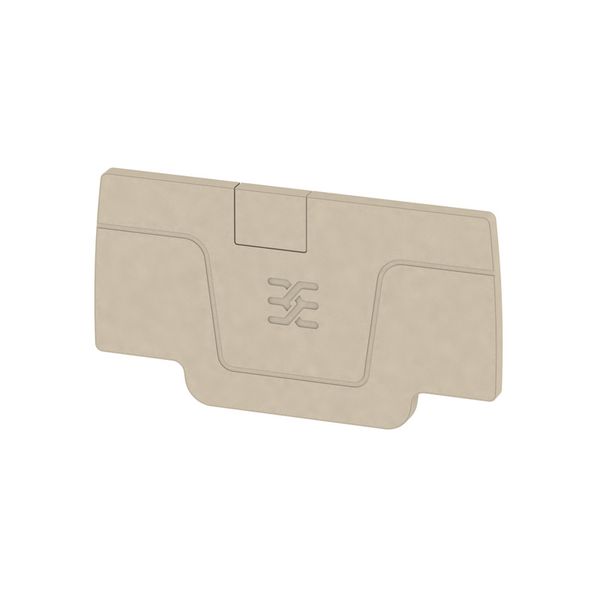 End plate AEP 2C 2.5, suitable for A2C, dark beige, Weidmuller image 1