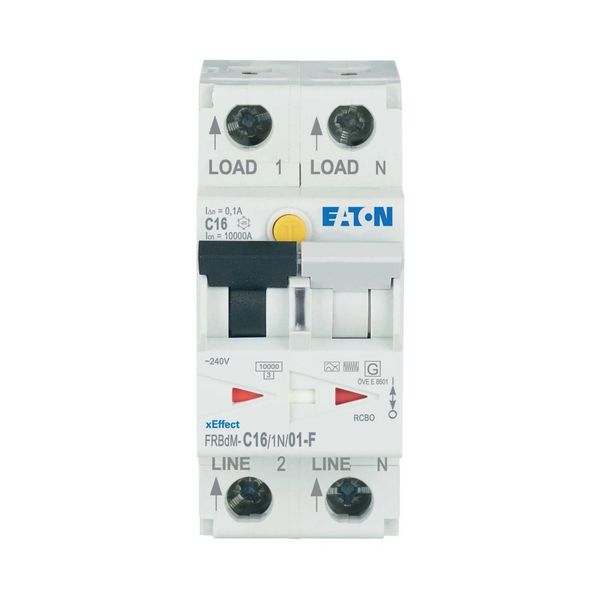 Digital RCD/MCB combination, 16 A, 100 mA, MCB trip characteristic: C, 1p+N, RCD trip characteristic: F image 5