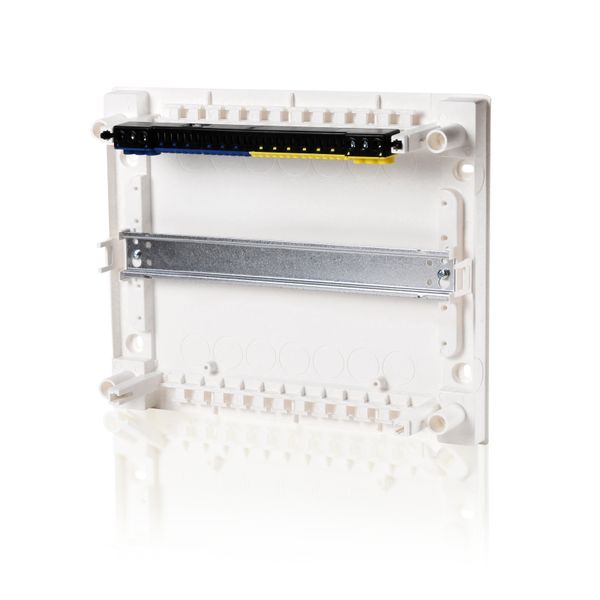 Wall-mounting distribution board, 1-row - 12MW, without door image 2