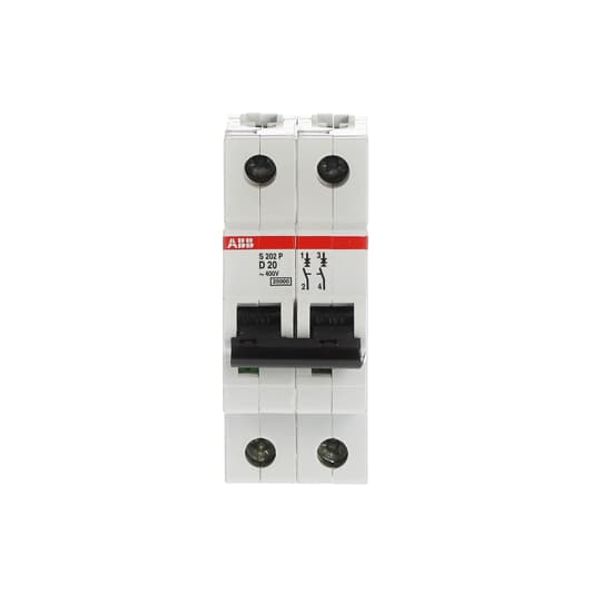 S202P-D20 Miniature Circuit Breaker - 2P - D - 20 A image 3