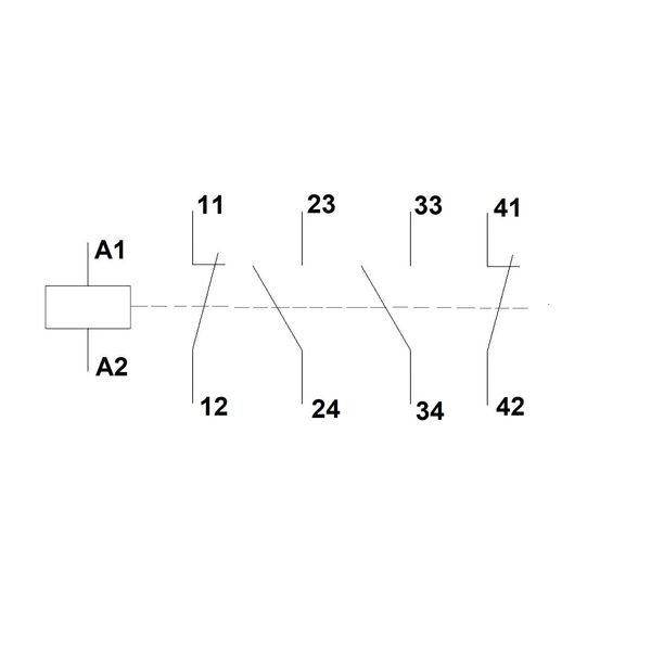 Auxiliary Contactor 2NO, 2NC, CUBICO, 6A, 24VDC image 2