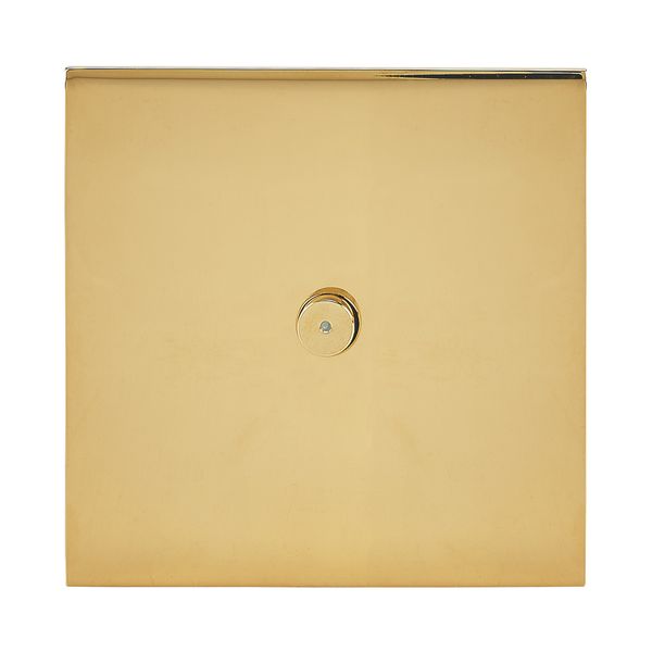 Art d'Arnould univers Epure illuminated push button with round button 2A - mirror gold image 1