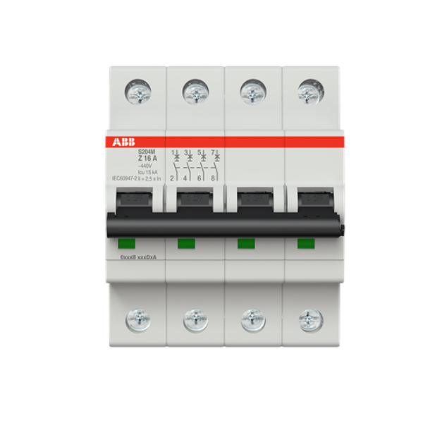 S204M-Z16 Miniature Circuit Breaker - 4P - Z - 16 A image 3