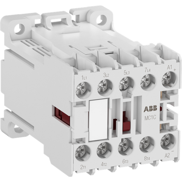 MC1A400ATJ Mini Contactor 50 Hz 110 ... 115 V AC - 4 NO - 0 NC - Screw Terminals image 2