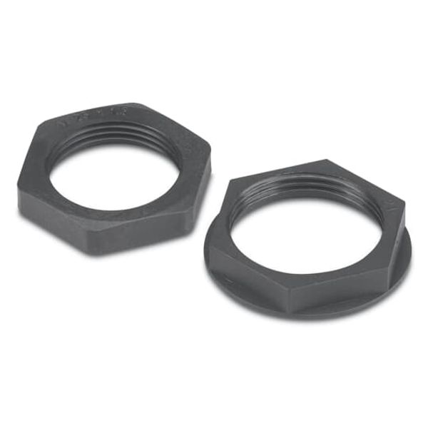 BKN-M20 ANTI-ABRASION LOCKNUT PA6 M20 BLK image 2