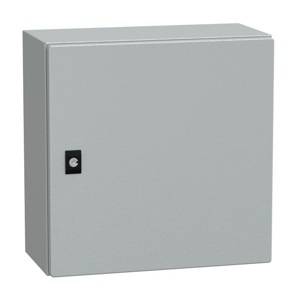 Spacial CRN plain door w/o mount.plate. H400xW400xD200 IP66 IK10 RAL7035.. image 1