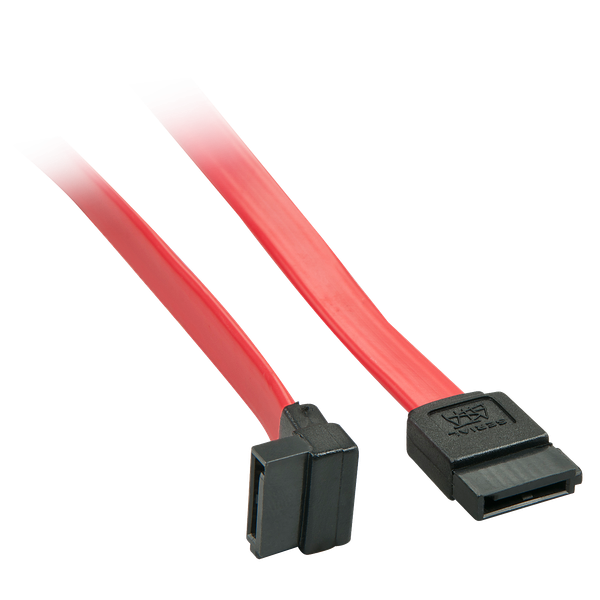 Int.SATA III Cable with 90° Plug, 0.2m 7Pol. SATA, angled image 1