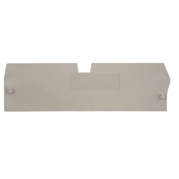 Partition plate (terminal), End and intermediate plate, 87 mm x 27.2 m image 1
