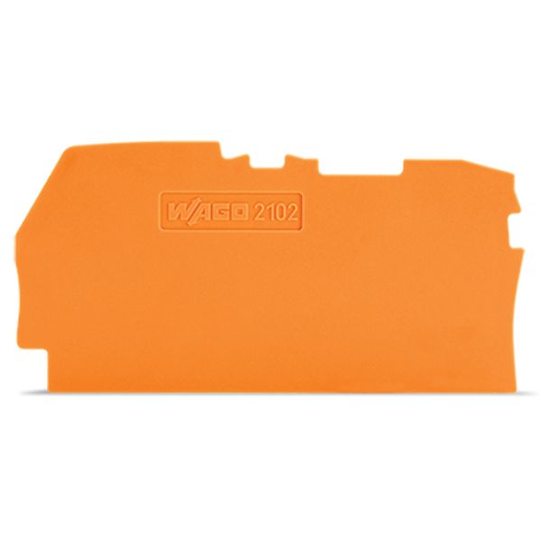 End and intermediate plate 0.8 mm thick orange image 3