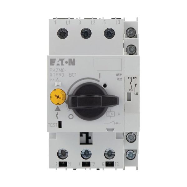 Motor-protective circuit-breaker, 3p+1N/O+1N/C, Ir=1-1.6A, screw conne image 6