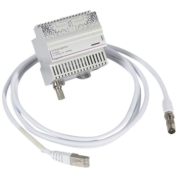 Active TV RJ45 splitter CATV for Optimum cabinet image 1