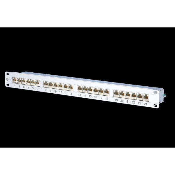 E-DAT C6 24x8(8) 1RU LSA Cat.6 patch panel image 1