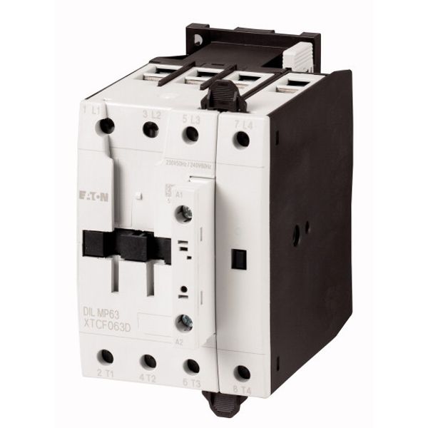 Contactor, 4 pole, 63 A, 24 V 50/60 Hz, AC operation image 1