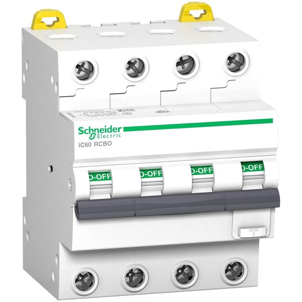 Acti9 iC60 RCBO - 4P - 32 A - C Curve - 6000A/6kA - 30 mA - AC type image 3